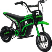HOMCOM Motocicletă Electrică pentru Copii cu Accelerație Manuală, 2 Viteze, 8-16 km/h, Vârsta 8-12 Ani, Verde | Aosom Romania