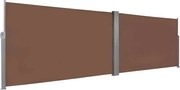 vidaXL Copertină laterală retractabilă, 160 x 600 cm, maro