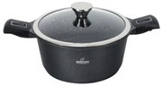 Oală Bohmann BH 1730-24CR, 24 cm, 4,3 l, mânere detașabile, compatibilă cu plitele cu inducție, negru