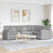 vidaXL Canapea modulară cu perne, gri nor, textil