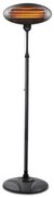 Resigilat: Lampa cu quartz pentru terasa/gradina Beper P203PAN002, 2000W, 3 trepte, Cap reglabil, Protectie la rasturnare, IP34, Negru