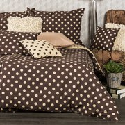 Lenjerie pat 1 pers.4Home Buline Ciocolată, 140 x 220 cm, 70 x 90 cm