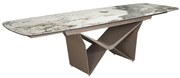 Masa extensibila deosebita design LUX Marble 200-290x100cm