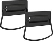 vidaXL Mânere pentru dulap 2 pcs Negru 85 x 45 mm Metal