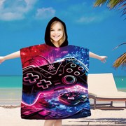 Poncho pentru copii GAMES colorat 60x90 cm