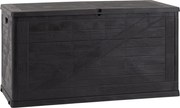 WOOD cutie de depozitare din plastic pentru grădină 420 L, g