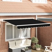 vidaXL Material de înlocuire pentru copertină Negru 350 x 200 cm Pânză