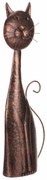 Decorațiune de grădină din metal Cat cupru , 22 x61 x 11 cm