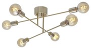 Cottex P7216BM - Lustră aplicată BATON, 6xE27/60W/230V, alamă