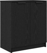 vidaXL Dulap pentru pantofi Stejar Negru 59 x 35 x 70 cm Lemn compozit