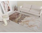 Covor maro coniac/crem lavabil 80x50 cm - Vitaus