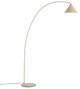 Lampă de podea retro bej cu interior alb - Triangolo