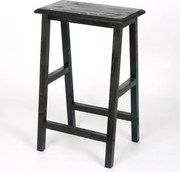 Scaun bar, taburet,William,din lemn,culoare negru,70 cm