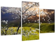 Tablou - Peisaj cu pomul înflorit (90x60 cm)