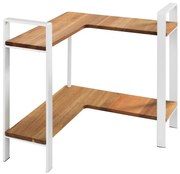 WENKO 53025100 - Poliță LOUISA 30 x 33 cm, alb/maro