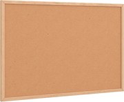 vidaXL Tablă de plută cu ramă din lemn masiv de pin 60x40 cm