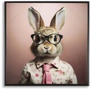 Tablou Modern pe Pânză - Bunny, 62,5x2,8x62,5 cm, Mauro Ferretti