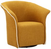 Mauro Ferretti Fotoliu rotativ Siena cm 83,5x66x80 (înălțime șezut: cm 42) | Aosom Romania