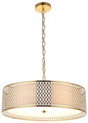 Endon 101569 - Candelabru CORDERO pe lanț, 3xE27/10W/230V, auriu