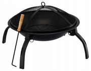Șemineu de grădină cu capac negru , diametru 56 x39,5 cm