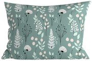 Husa decorativa pentru perna WILD FLOWERS 50x70 cm, mentolov