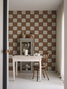 Tapet Porcelain Tiles, Orange, Rebel Walls