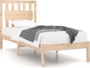 vidaXL Cadru de pat, 100x200 cm, lemn masiv de pin