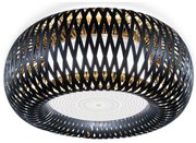 Plafoniera design Art Deco unicat realizat manual Kalatos negru/auriu