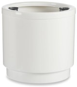 Ghiveci pentru flori cu auto-udare, alb, Ø 32 cm