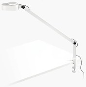 Veioza LED dimabila / Lampa de birou cu clips design ultra-modern INVITING alba