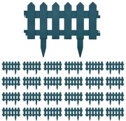 Borduri de gazon, 25 buc., verde, 10 m, PP