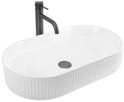 REA-U6526 - Lavoar pentru montaj pe blat VANDA 34x60 cm, ceramică, alb lucios