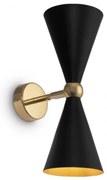 Aplica de perete design decorativ Vesper negru/auriu MYMOD108WL-02GB