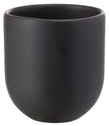 Set 2 Pahare Mari Ceramica Novum Vulcano 250ml, Negru Carbon Mat (Cappuccino, Flat White, Latte)