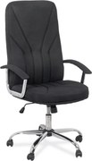 Scaun de birou VEGA, mecanism balans, stofa, Negru