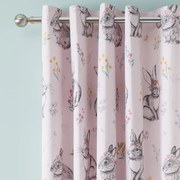 Draperii pentru copii roz 2 buc. 168x183 cm Bunny Tails Ditsy Flowers – Catherine Lansfield