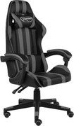 vidaXL Scaun de racing, negru și gri, piele ecologică