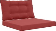 vidaXL Perna pentru canapea de exterior 2 pcs bordo Poliester