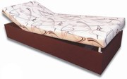 Pat de o persoană (canapea) 80 cm Darcy (maro închis 40 + Sand 10). 793072