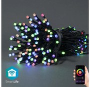 Lanț LED RGB decorativ de exterior 84xLED/8 funcții 13m IP65 Wi-Fi Tuya Nedis WIFILX01C84