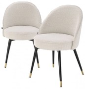 Set de 2 scaune elegante design LUX Cooper, crem 113988 HZ