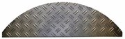 Placă tip covoraș scări Steel silver, 17,5 x 60 cm