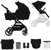 Cărucior de copii combinat 2 în 1 KINDERKRAFT SELECT YOXI Pure black