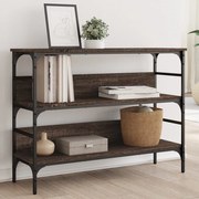 vidaXL Măsuță consolă, stejar maro, 100x32x75 cm, lemn prelucrat