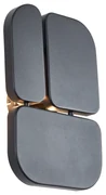 Lampă de perete de design neagră cu 3 lumini - Planes