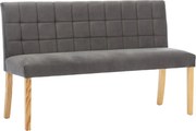 vidaXL Bancă, gri, 140 cm, catifea