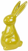 Decorațiuni de Paște Iepure galben, ceramică, 8,3x 14,3 x 6 cm