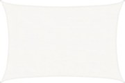 vidaXL Pânză parasolar, alb, 3x4,5 m, HDPE, 160 g/m²