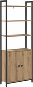vidaXL Dulap pentru cărți Stejar Artizanal 60 x 24 x 161 cm