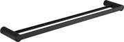 Mexen Base cuier dublu pentru prosoape, negru - 7088225-70